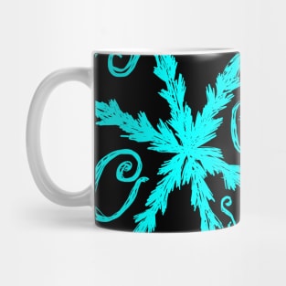 Snowing (Black Background) Mug